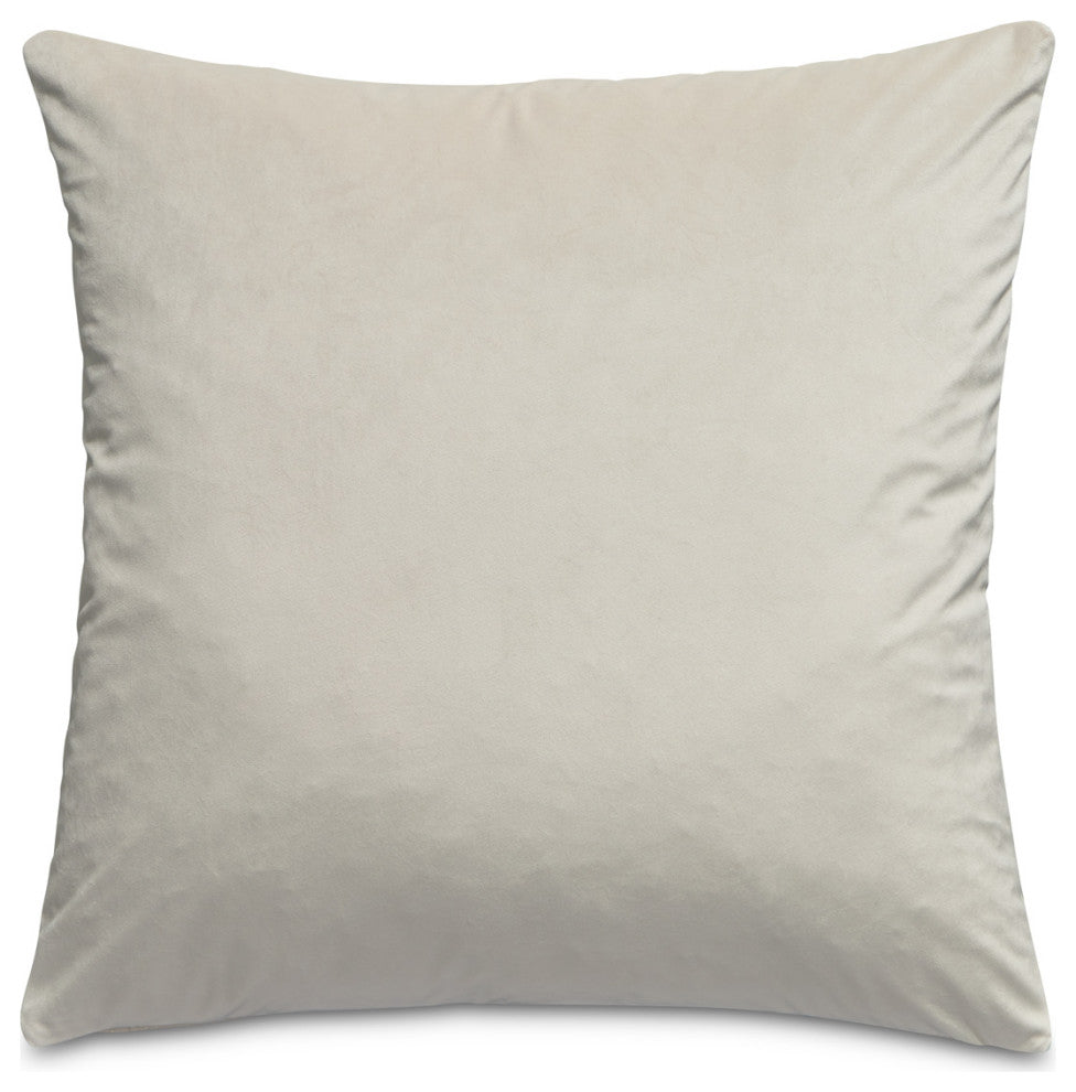 Gemma 21" Velvet Throw Pillow, Set of 2, Cloud