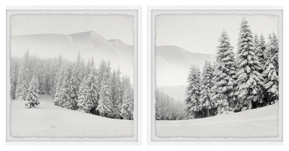 Hello Winter Diptych, 2-Piece Set, 18x18 Panels