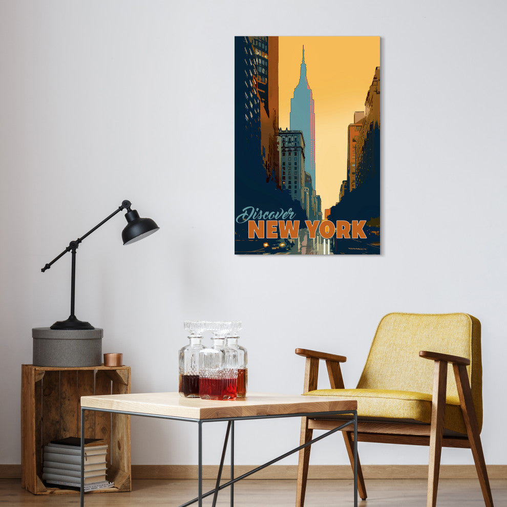 "Down In The Bayou & New York Minute" Frameless Tempered Glass Wall Art Set of 2