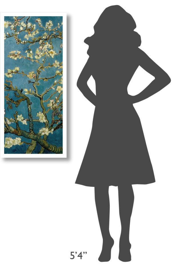 "Blossoming Almond Tree (center)" Print by Vincent van Gogh, 17"x38"