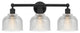 Innovations 616-3W-BK-G412 3 Light 23.5" Bath Vanity Light, Matte Black