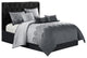Harwick 7-Piece Comforter Set, Gray, Queen