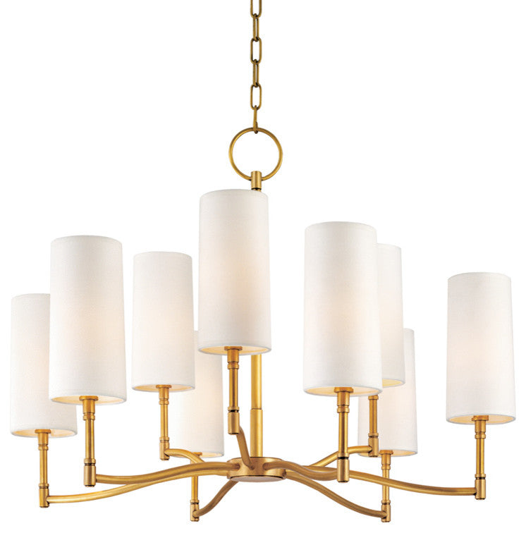 Hudson Valley Dillon Nine Light Chandelier 369-AGB