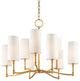 Hudson Valley Dillon Nine Light Chandelier 369-AGB