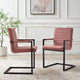 Side Dining Chair, Set of 2, Velvet, Pink, Modern, Bistro Restaurant Hospitality