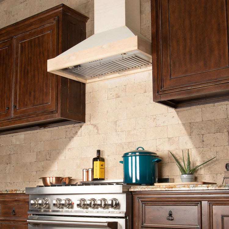 ZLINE 30" Ducted Unfinished Wooden Wall Mount Range Hood