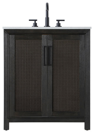 Home Living 30" Single Bathroom Vanity, Chocolate Oak