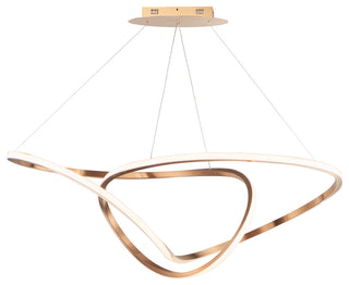 ET2 E20456 Perpetual 46"W LED Abstract Chandelier - Brushed Champagne