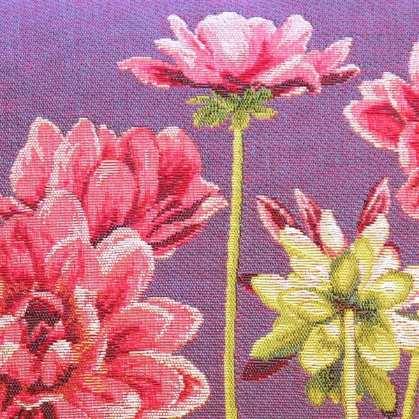 Pillow Decor - Pink Dahlias Rectangular Tapestry Throw Pillow
