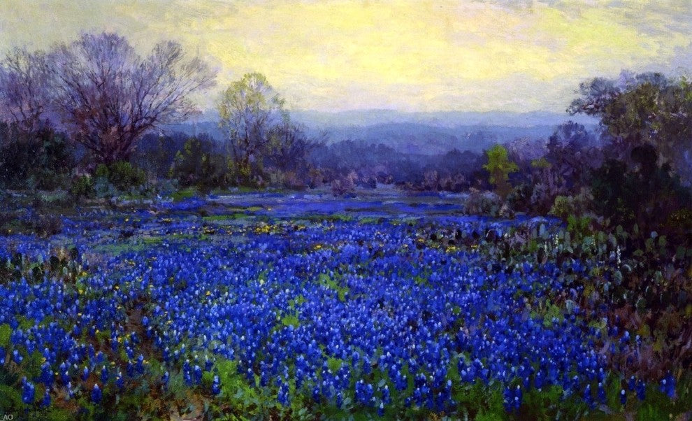 Julian Onderdonk Untitled, Also known as Field of Bluebonnets Wrapped Canvas
