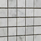 1 X 1 Carrara White Marble Polished Mosaic Tile