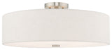 LIVEX LIGHTING 52141-91 Meridian 5-Light Ceiling Mount, Brushed Nickel
