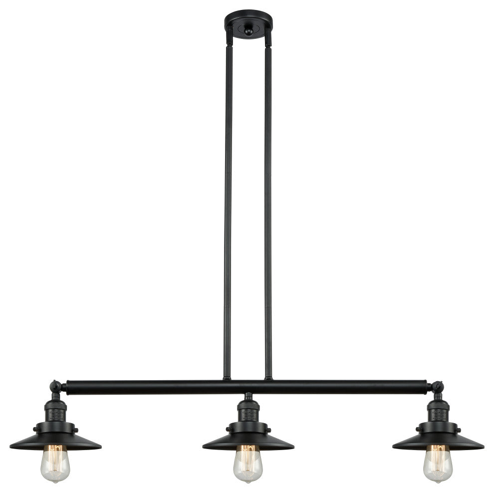 Innovations Lighting 213-Bk-M6-Led 3 Light Dimmable Led Island Light