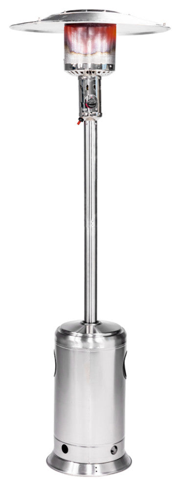 Legacy Heating 47,000 BTU Standing Patio Heater, Stainless Steel