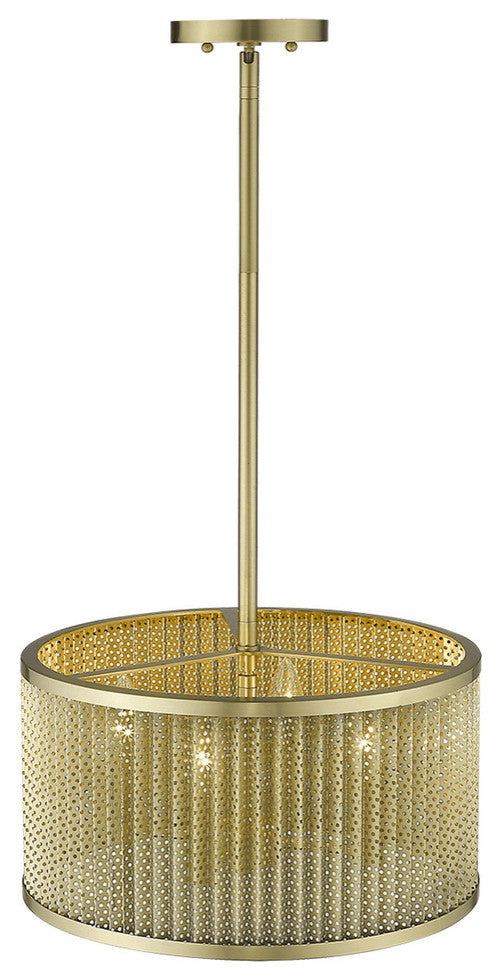 Basetti 4-Light Gold Convertible Pendant