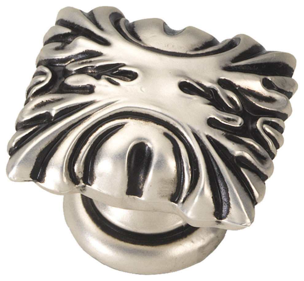 Belwith P3430-Sas 1-3/8" Knob, Satin, Antique Silver