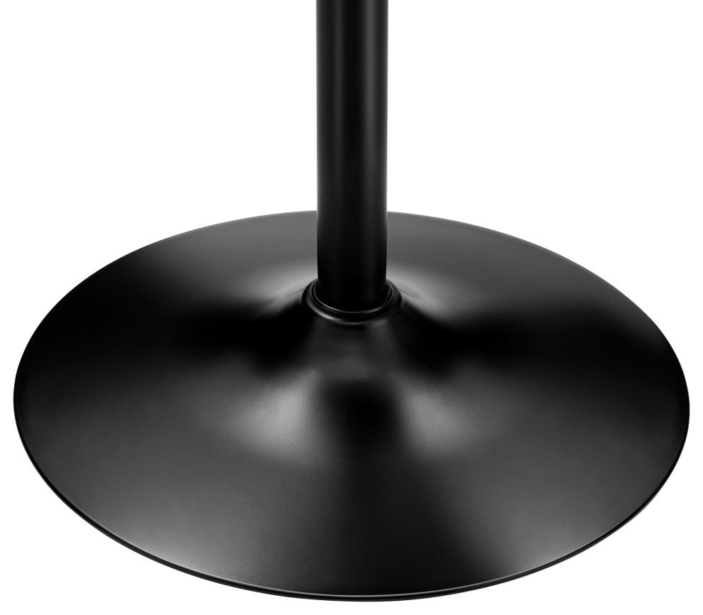 Set of 3 Pub Table Set, 1 Tabel and 2 Stools, Black