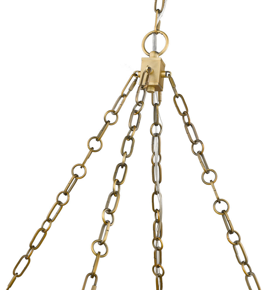 Z-LITE 3-Light Pendant, Rubbed Brass