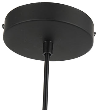 CHLOE Lighting Ironclad Contemporary 1-Light Mini Pendant, Black/White