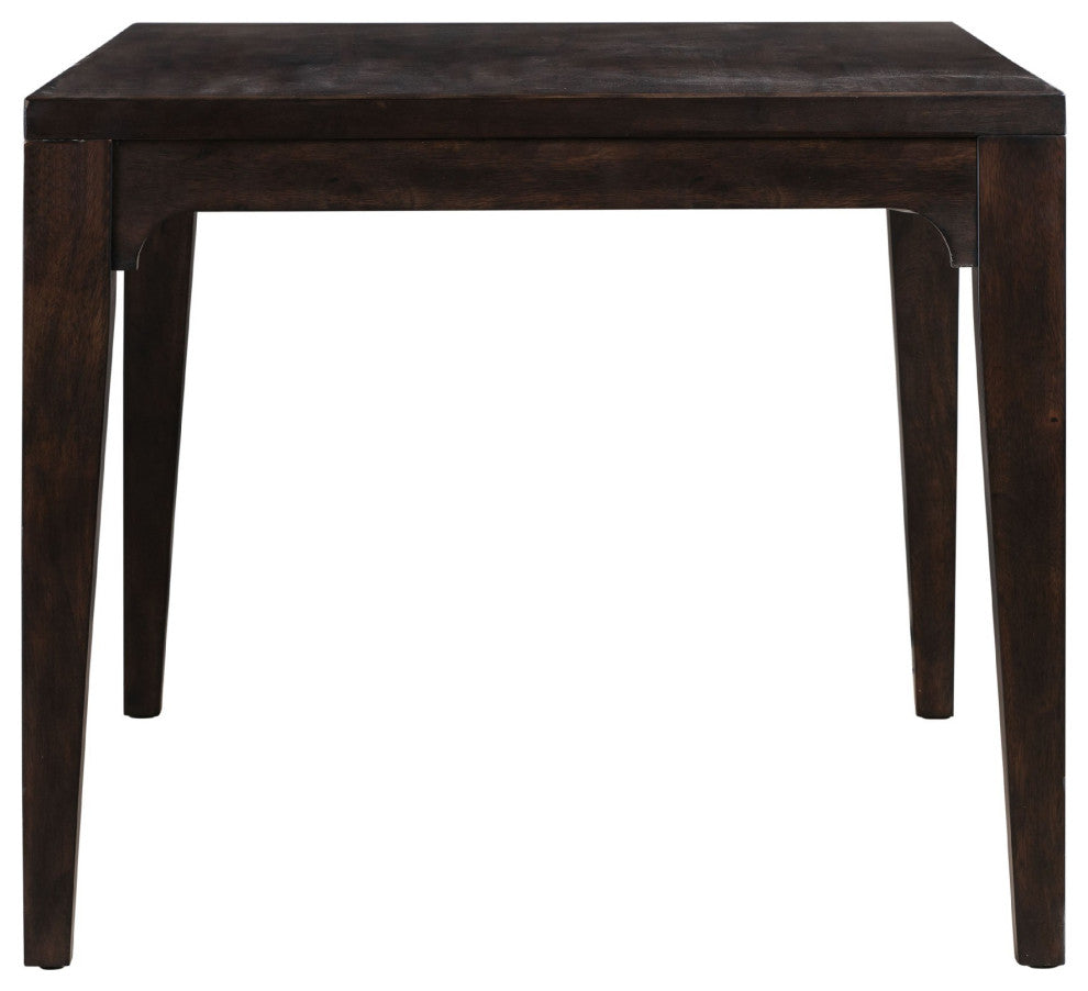 Benzara BM273611 Mango Wood Rectangular Dining Table, Tapered Legs, Brown