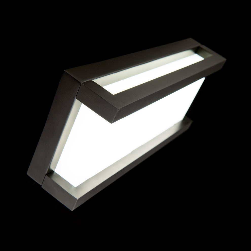 Axel LED Indoor and Outdoor Wall Light 3000K, Black, 14"