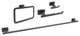 Chicago Series Black Bathroom 4 Piece Accessory Set (34)