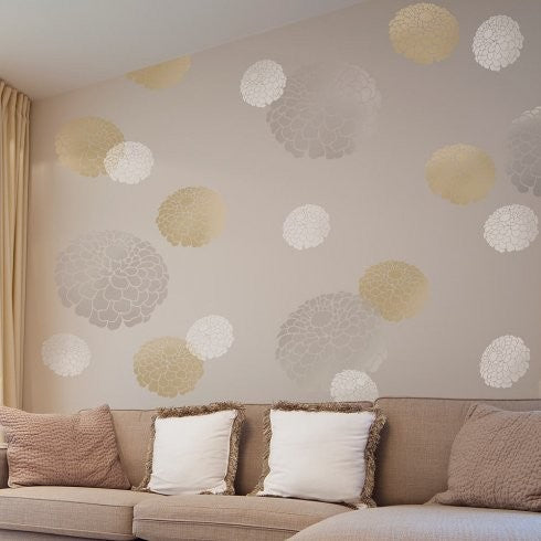 Favorite Flower Wall Art Stencil, Medium