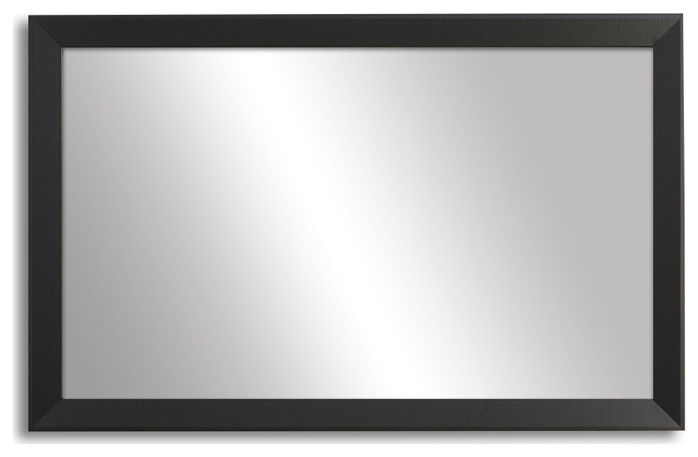 LaRue Framed Wall Mirror, Black, 20" X 36"