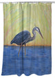Betsy Drake Blue Heron Shower Curtain