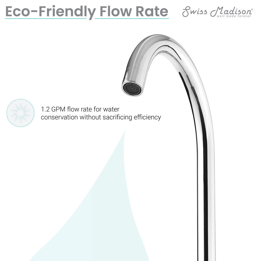 Daxton 8" Widespread, Cross Handle, Bathroom Faucet, Chrome