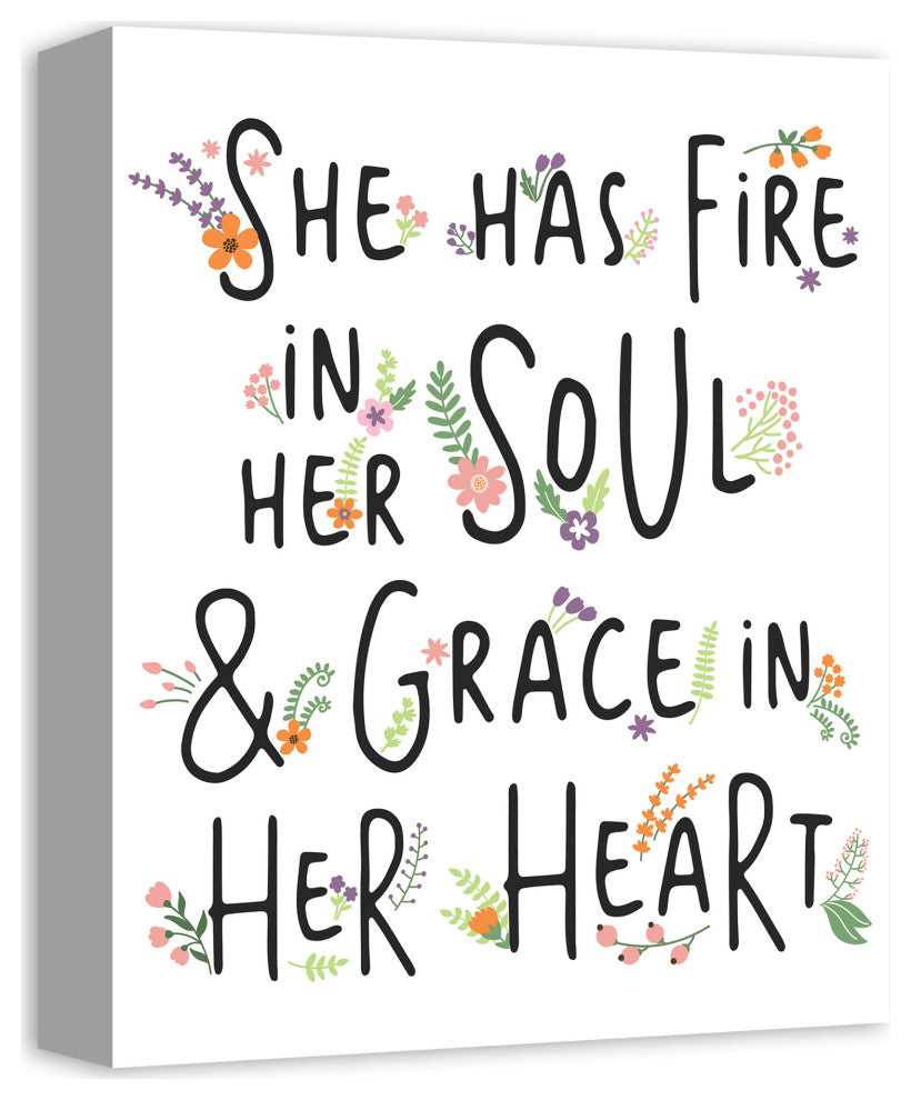 Fire in Her Soul 11x14 Canvas Wall Art