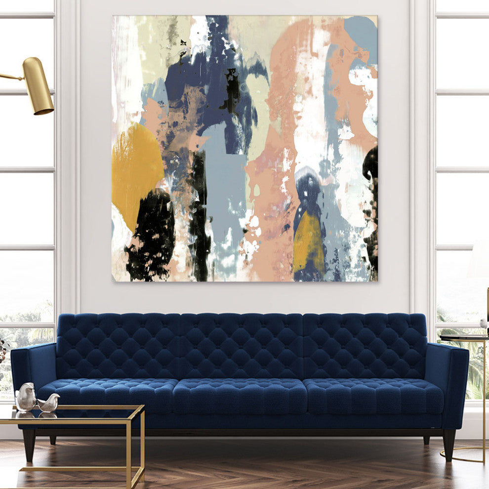 "Blueberry Swatches I" Fine Art Giant Canvas Print, 54"x54"