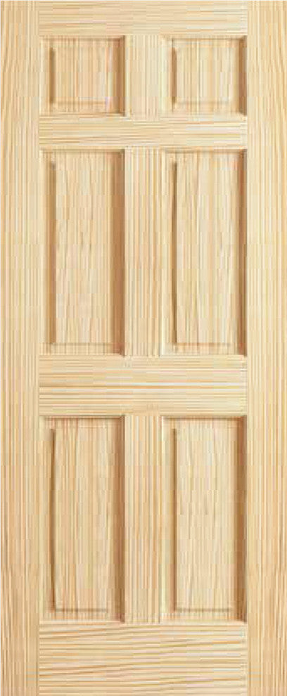 Kimberly Bay Interior Door Colonial 6-Panel, 1.375"x30"x80"
