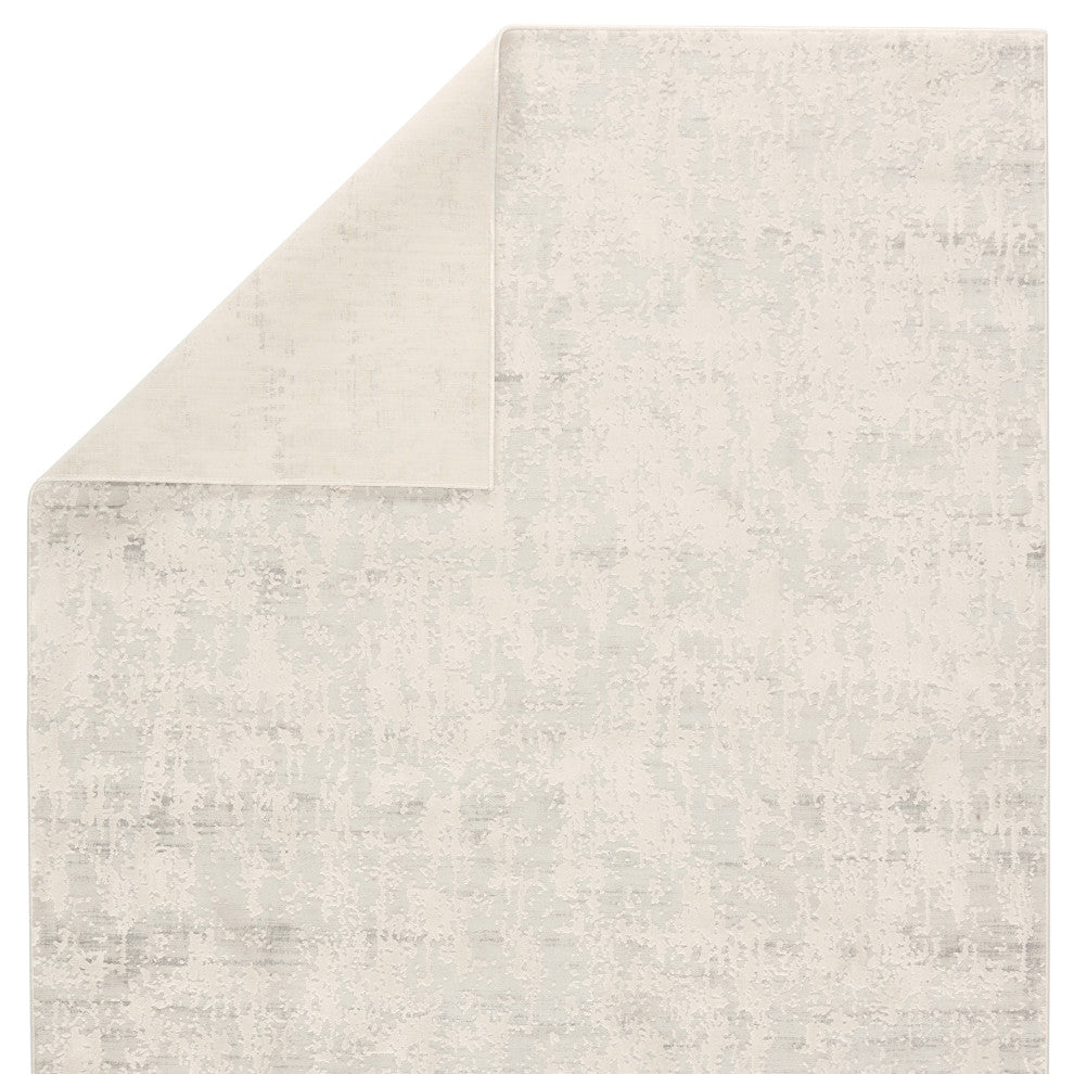 Jaipur Living Arvo Abstract Silver/White Area Rug, 5'11" Round