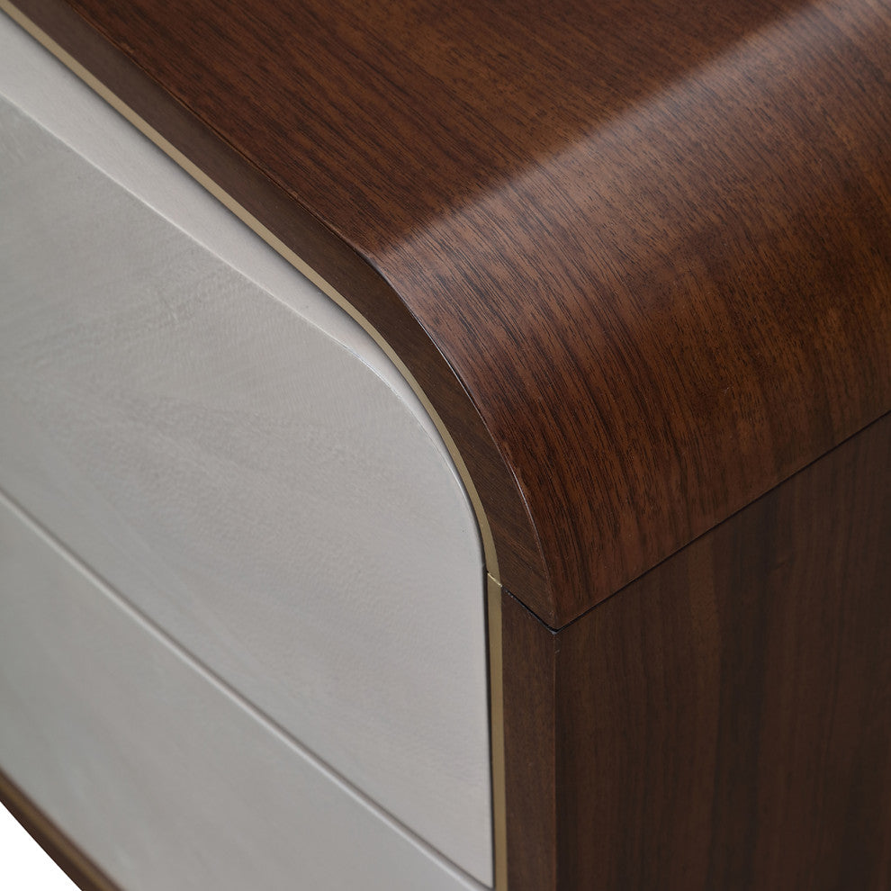 Houston 2-Drawer Nightstand, Walnut