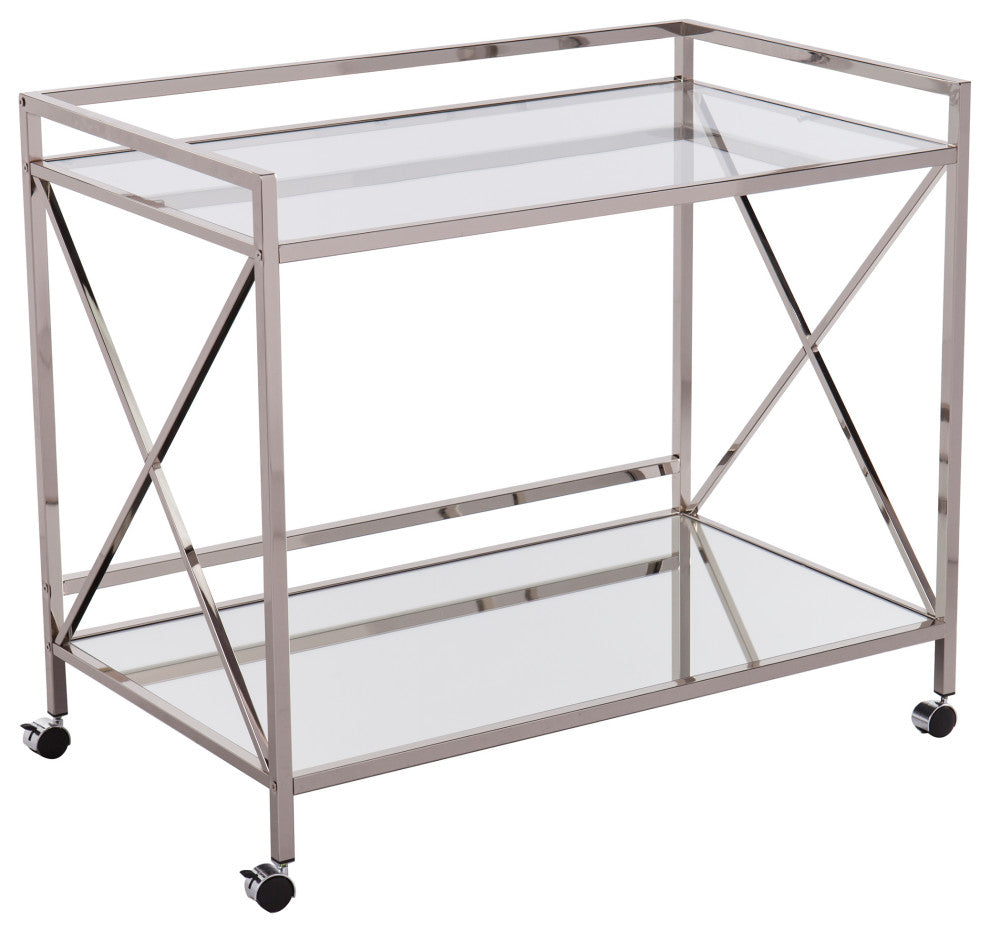 Crean Silver Bar Cart