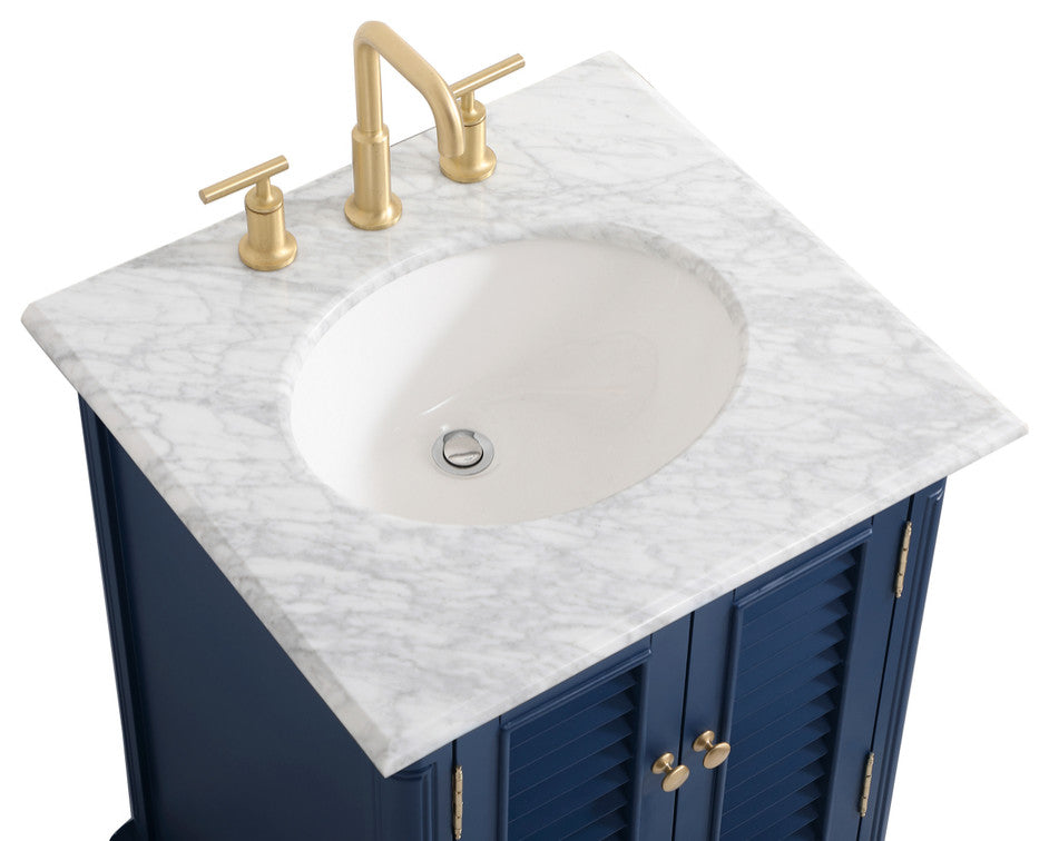Home Living 24" Single Bathroom Vanity, Blue