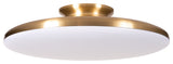 Skye, LED Flush Mount, 15", Satin Brass
