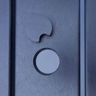 LuXeo Tuscany HDPE Dining Set, Black, 6-Piece