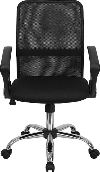 Flash Furniture Mid-Back Black Mesh Computer Office Chair with Chrome Base