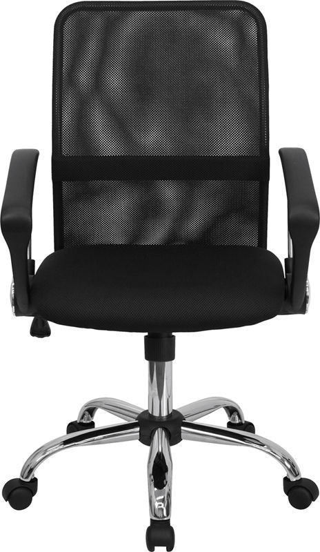 Flash Furniture Mid-Back Black Mesh Computer Office Chair with Chrome Base