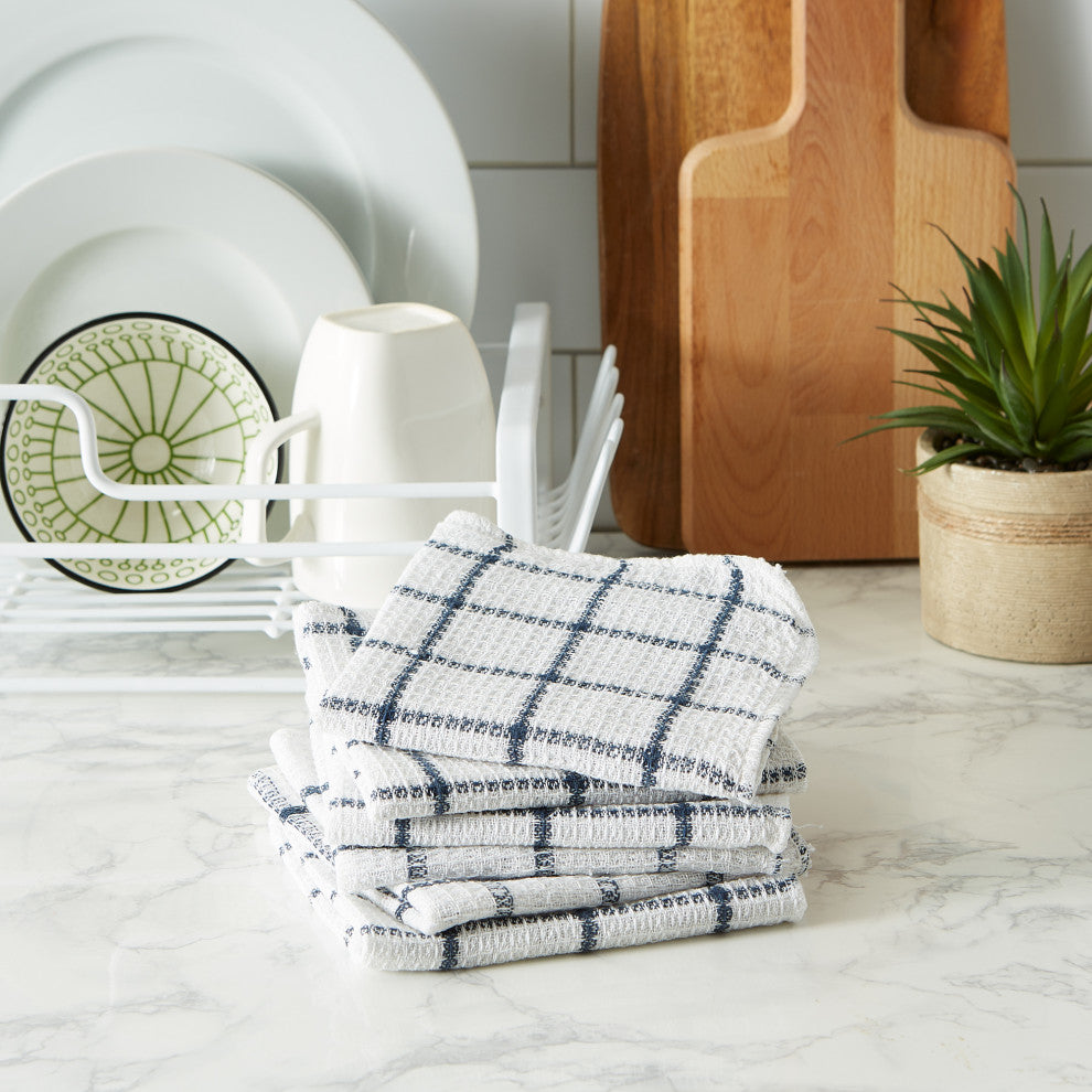 Nautical Blue Scrubber Dishcloth Set of 6