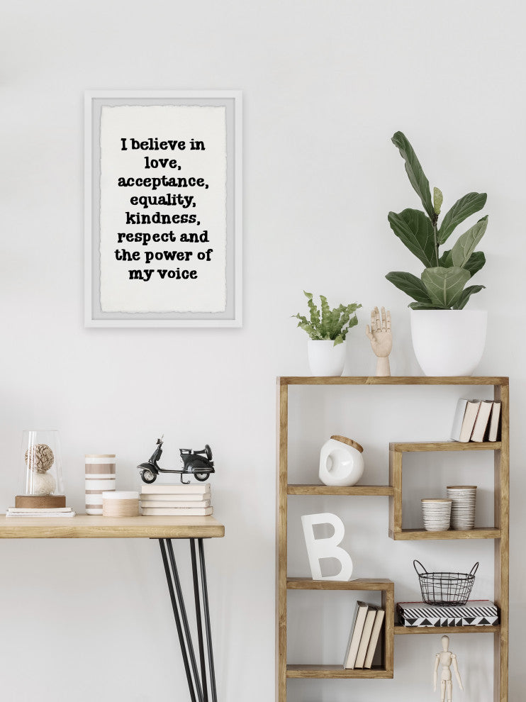 "Power of My Voice" Framed Painting Print, 8x12