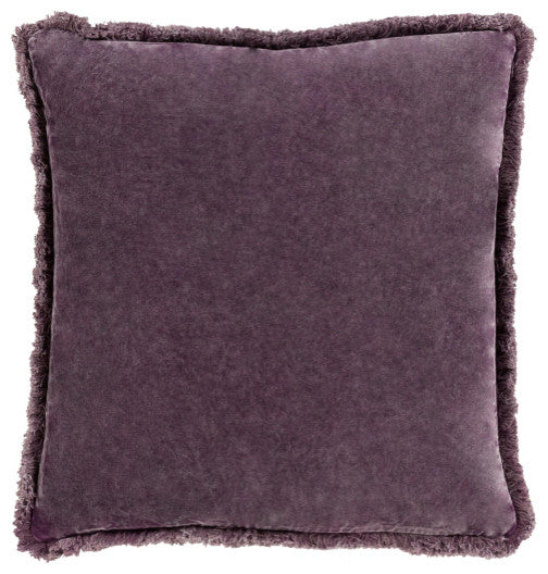 Surya Wcv-006 Lavender Pillow Shell With Polyester Insert 18"H X 18"W