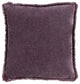 Surya Wcv-006 Lavender Pillow Shell With Polyester Insert 18"H X 18"W
