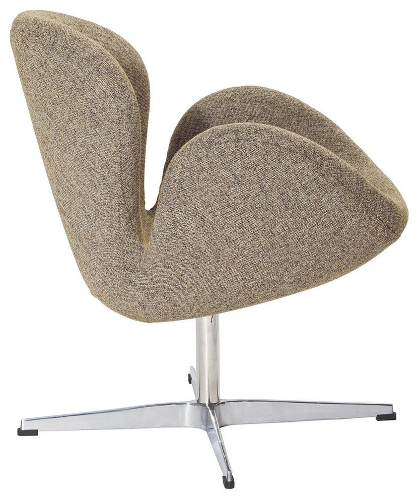 Modern Contemporary Living Room Lounge Chair Oatmeal