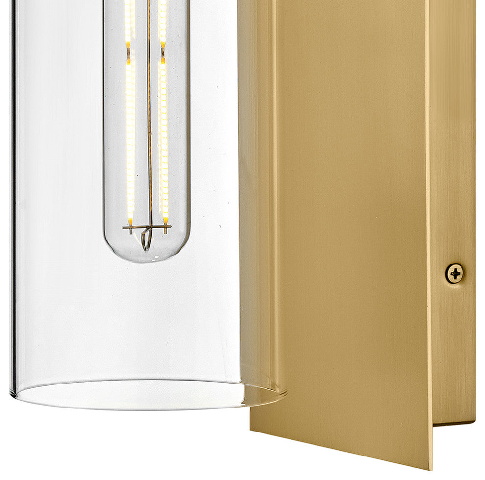 Lark Lane 13" Single Wall Sconce, Lacquered Brass