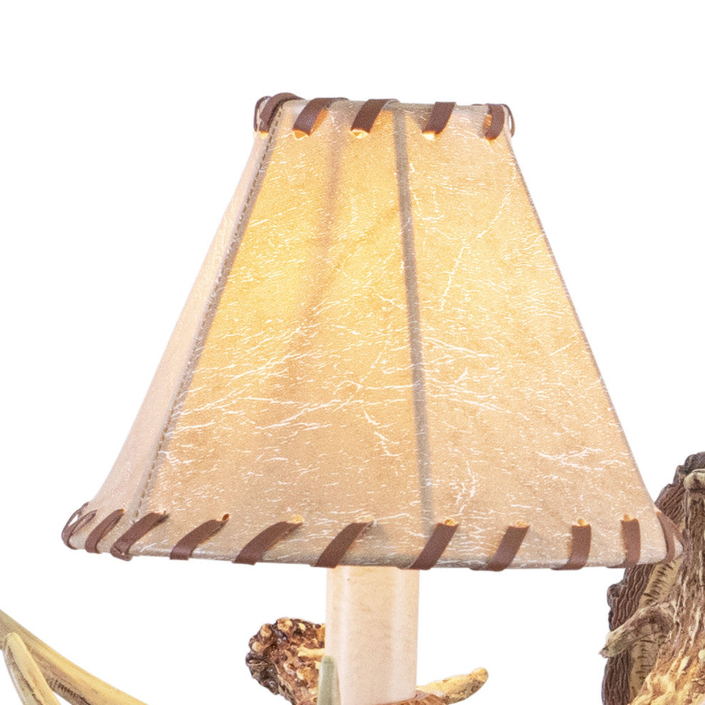 Lodge 2-Light Antler Wall Light Noachian Stone