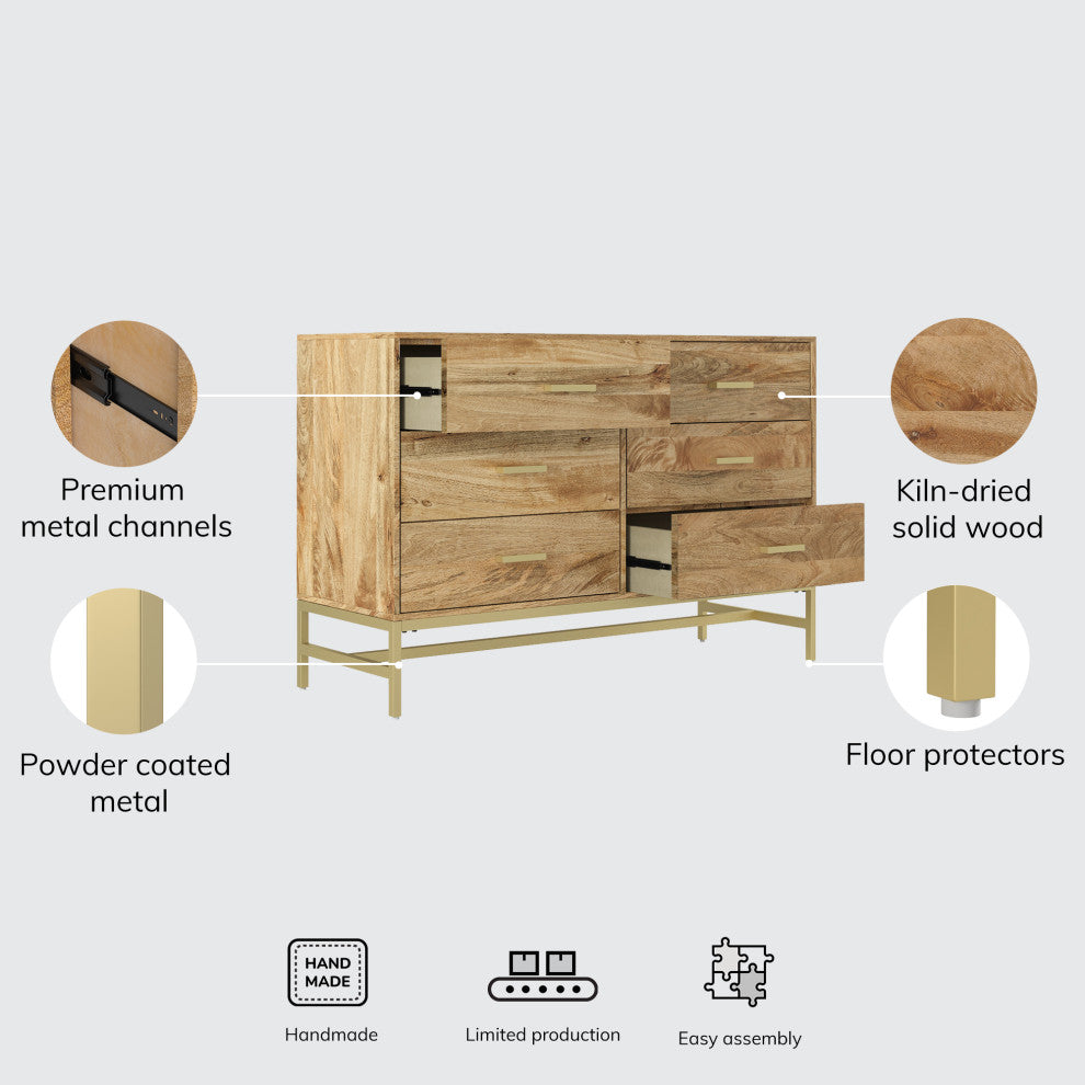 Leah Chest of Drawers, Natural