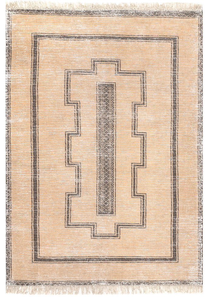 Ginger Cotton-Blend Area Rug, Tan 10'x14'